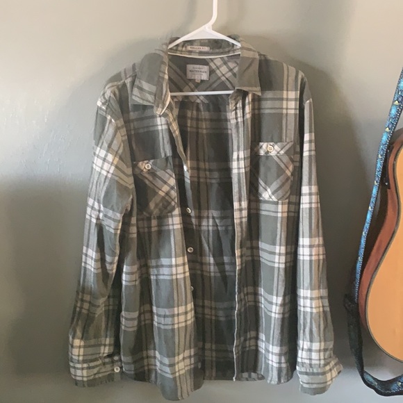Quicksilver Plaid Button Down - Picture 2 of 4